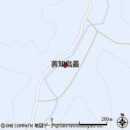 秋田県横手市大森町八沢木善知鳥蓋周辺の地図