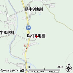 岩手県北上市臥牛５地割周辺の地図