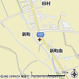 秋田県横手市大雄新町107周辺の地図
