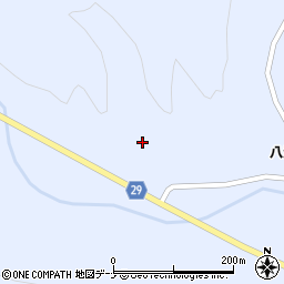 秋田県横手市大森町八沢木（八景田）周辺の地図