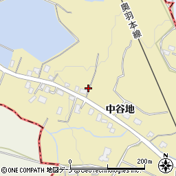 秋田県横手市安本中谷地52周辺の地図