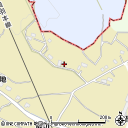 秋田県横手市安本中谷地154周辺の地図