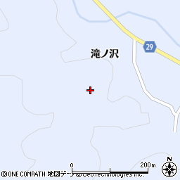 秋田県横手市大森町八沢木（兀ノ下）周辺の地図