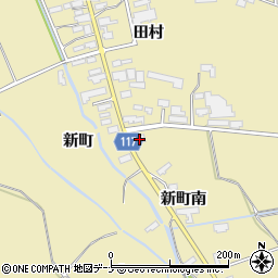 秋田県横手市大雄新町南55周辺の地図