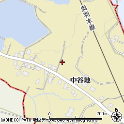 秋田県横手市安本中谷地50周辺の地図