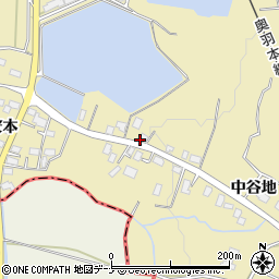 秋田県横手市安本中谷地16周辺の地図