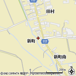 秋田県横手市大雄新町109周辺の地図