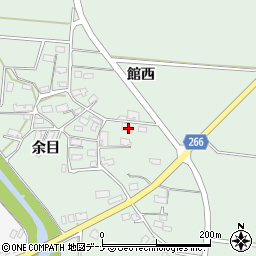 秋田県横手市黒川中谷地周辺の地図