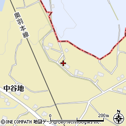 秋田県横手市安本中谷地148周辺の地図