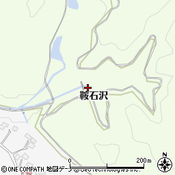 秋田県横手市金沢中野鞍石沢周辺の地図