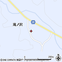 秋田県横手市大森町八沢木（窪田）周辺の地図