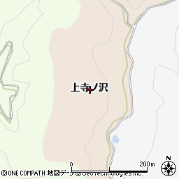 秋田県横手市金沢上寺ノ沢周辺の地図