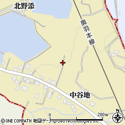 秋田県横手市安本周辺の地図
