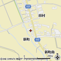 秋田県横手市大雄新町周辺の地図