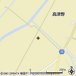 秋田県横手市大雄阿久戸周辺の地図