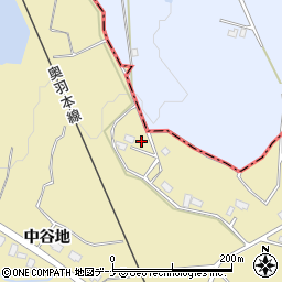 秋田県横手市安本中谷地158周辺の地図
