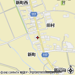 秋田県横手市大雄新町115周辺の地図
