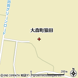 秋田県横手市大森町猿田御嶽沢周辺の地図