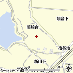 秋田県由利本荘市藤崎藤崎台周辺の地図