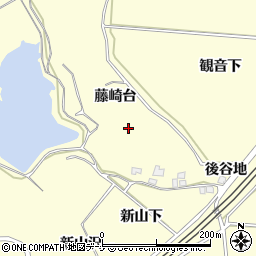 秋田県由利本荘市藤崎（藤崎台）周辺の地図