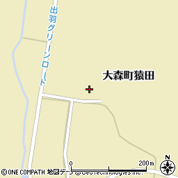 秋田県横手市大森町猿田周辺の地図