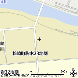 岩手県遠野市松崎町駒木２３地割周辺の地図