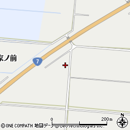 秋田県由利本荘市宮内家ノ前周辺の地図