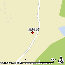 秋田県横手市大森町猿田鳥居沢周辺の地図