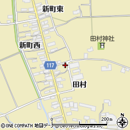 秋田県横手市大雄田村47周辺の地図