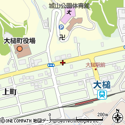 大槌駅口周辺の地図