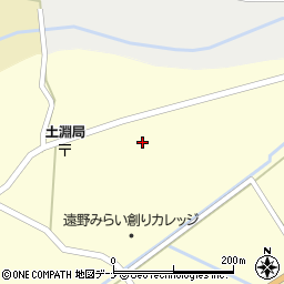 岩手県遠野市土淵町土淵４地割周辺の地図