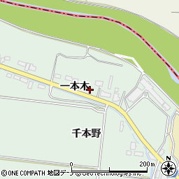 秋田県横手市黒川一本木48-2周辺の地図