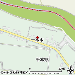 秋田県横手市黒川一本木52周辺の地図