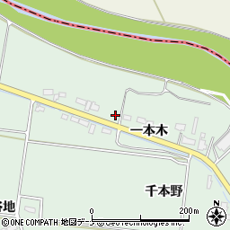 秋田県横手市黒川一本木62周辺の地図