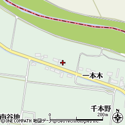 秋田県横手市黒川一本木64周辺の地図