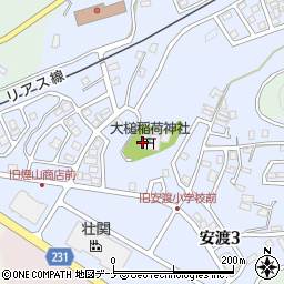 大槌稲荷神社周辺の地図