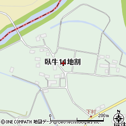 岩手県北上市臥牛１１地割周辺の地図