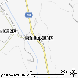 岩手県花巻市東和町小通３区周辺の地図