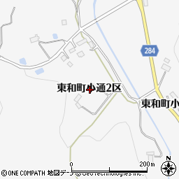 岩手県花巻市東和町小通２区周辺の地図