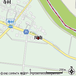 秋田県横手市黒川（川南）周辺の地図
