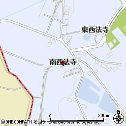秋田県美郷町（仙北郡）飯詰（南西法寺）周辺の地図