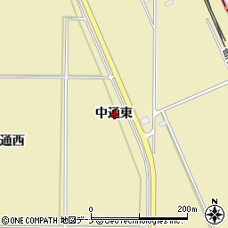 秋田県横手市安本中通東周辺の地図