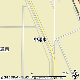 秋田県横手市安本（中通東）周辺の地図