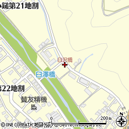 臼沢橋周辺の地図