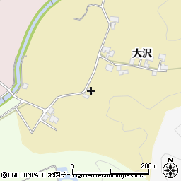秋田県由利本荘市大沢大沢16周辺の地図
