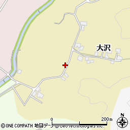 秋田県由利本荘市大沢大沢15周辺の地図