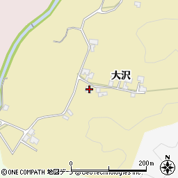 秋田県由利本荘市大沢大沢17-1周辺の地図