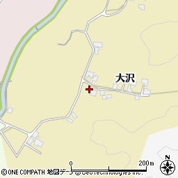 秋田県由利本荘市大沢大沢33周辺の地図
