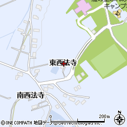 秋田県仙北郡美郷町飯詰東西法寺周辺の地図