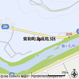 岩手県花巻市東和町北成島３区周辺の地図